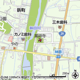薬師寺周辺の地図