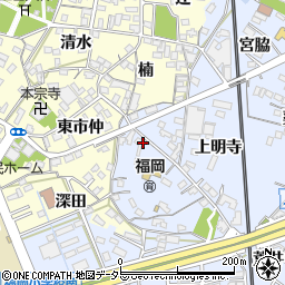 愛知県岡崎市上地町丸根53周辺の地図