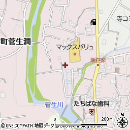 兵庫県姫路市夢前町菅生澗156周辺の地図