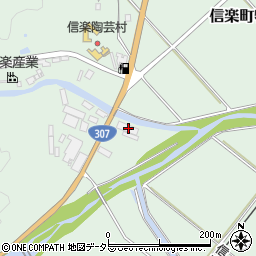 滋賀県甲賀市信楽町牧1702周辺の地図