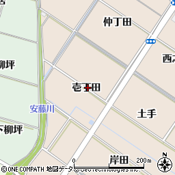 愛知県岡崎市坂左右町壱丁田周辺の地図
