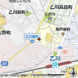 三洋堂書店　乙川店周辺の地図