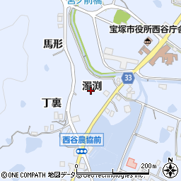 兵庫県宝塚市大原野濁渕周辺の地図