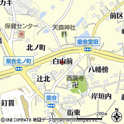 兵庫県猪名川町（川辺郡）紫合（白山前）周辺の地図