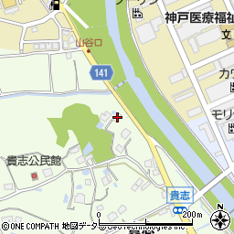 兵庫県三田市貴志752周辺の地図