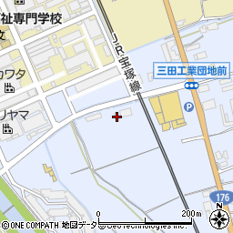 兵庫県三田市大原225周辺の地図