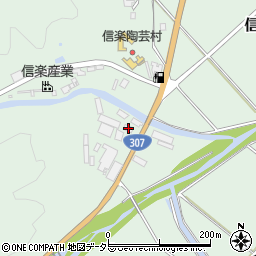 滋賀県甲賀市信楽町牧1707周辺の地図