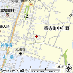 兵庫県姫路市香寺町中仁野78-14周辺の地図