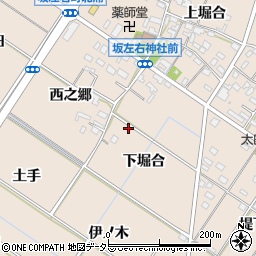 愛知県岡崎市坂左右町下堀合37周辺の地図
