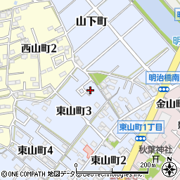 愛知県碧南市東山町3丁目3周辺の地図