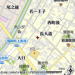 愛知県岡崎市福岡町上高須45周辺の地図