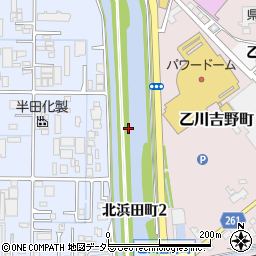 愛知県半田市北浜田町周辺の地図