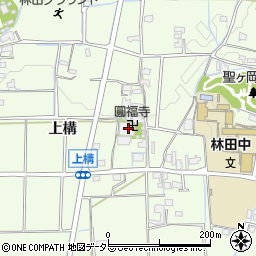 兵庫県姫路市林田町上構87周辺の地図