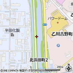 愛知県半田市北浜田町周辺の地図