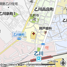 愛知県半田市乙川内山町周辺の地図