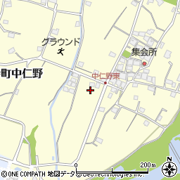 兵庫県姫路市香寺町中仁野539周辺の地図
