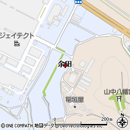 愛知県岡崎市市場町余田周辺の地図