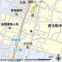兵庫県姫路市香寺町中仁野134周辺の地図