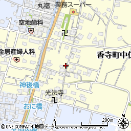 兵庫県姫路市香寺町中仁野135周辺の地図