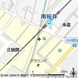 愛知県安城市藤井町立狭間周辺の地図