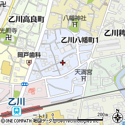 愛知県半田市乙川八幡町周辺の地図
