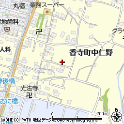 兵庫県姫路市香寺町中仁野78-8周辺の地図