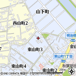愛知県碧南市東山町3丁目1周辺の地図