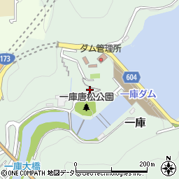 兵庫県川西市一庫唐松周辺の地図