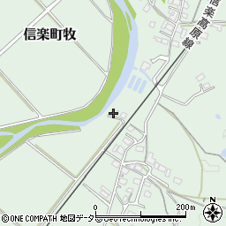 滋賀県甲賀市信楽町牧383周辺の地図