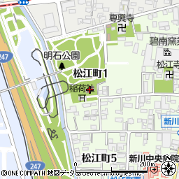 西松江区民館周辺の地図