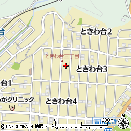 大阪府豊能郡豊能町ときわ台3丁目4周辺の地図