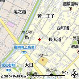 愛知県岡崎市福岡町上高須36周辺の地図