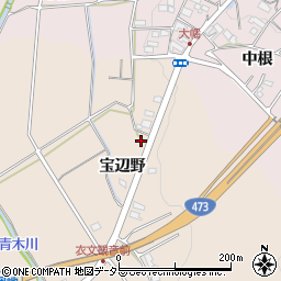 愛知県岡崎市上衣文町宝辺野19周辺の地図