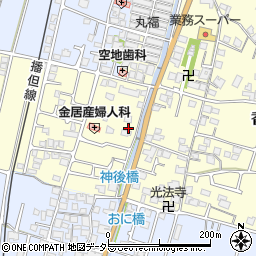 兵庫県姫路市香寺町中仁野169-2周辺の地図