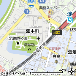 京都府京都市伏見区淀本町167周辺の地図