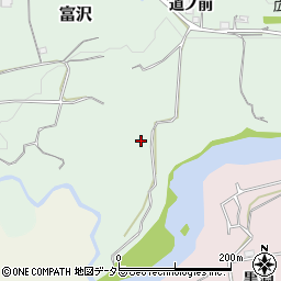 愛知県新城市富沢破城周辺の地図