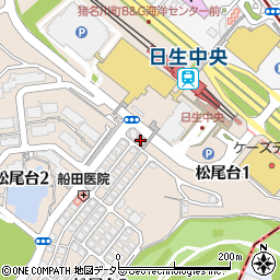 猪名川松尾台郵便局 ＡＴＭ周辺の地図