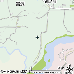 愛知県新城市富沢（破城）周辺の地図