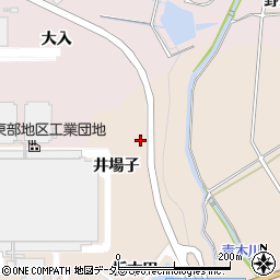 愛知県岡崎市上衣文町（井場子）周辺の地図
