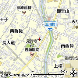 読売新聞　新岡崎店周辺の地図