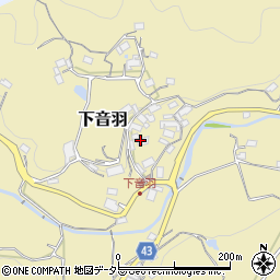 大阪府茨木市下音羽362周辺の地図