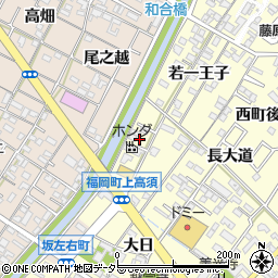愛知県岡崎市福岡町上高須7周辺の地図