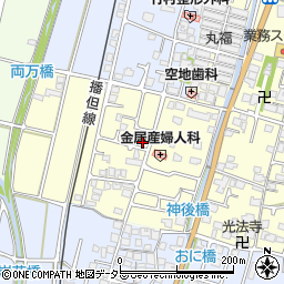 兵庫県姫路市香寺町中仁野196-4周辺の地図