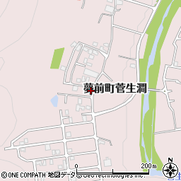 兵庫県姫路市夢前町菅生澗161-128周辺の地図