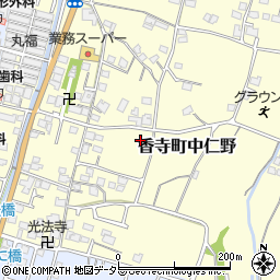 兵庫県姫路市香寺町中仁野70-13周辺の地図