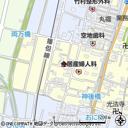 兵庫県姫路市香寺町中仁野196-7周辺の地図