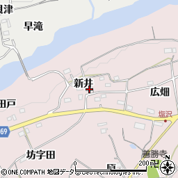 愛知県新城市日吉新井周辺の地図
