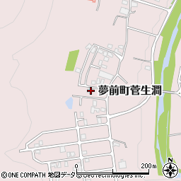兵庫県姫路市夢前町菅生澗161-117周辺の地図