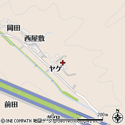 愛知県岡崎市鹿勝川町ヤゲ周辺の地図