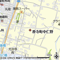 兵庫県姫路市香寺町中仁野70-9周辺の地図